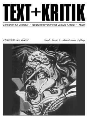cover image of TEXT + KRITIK --Heinrich von Kleist